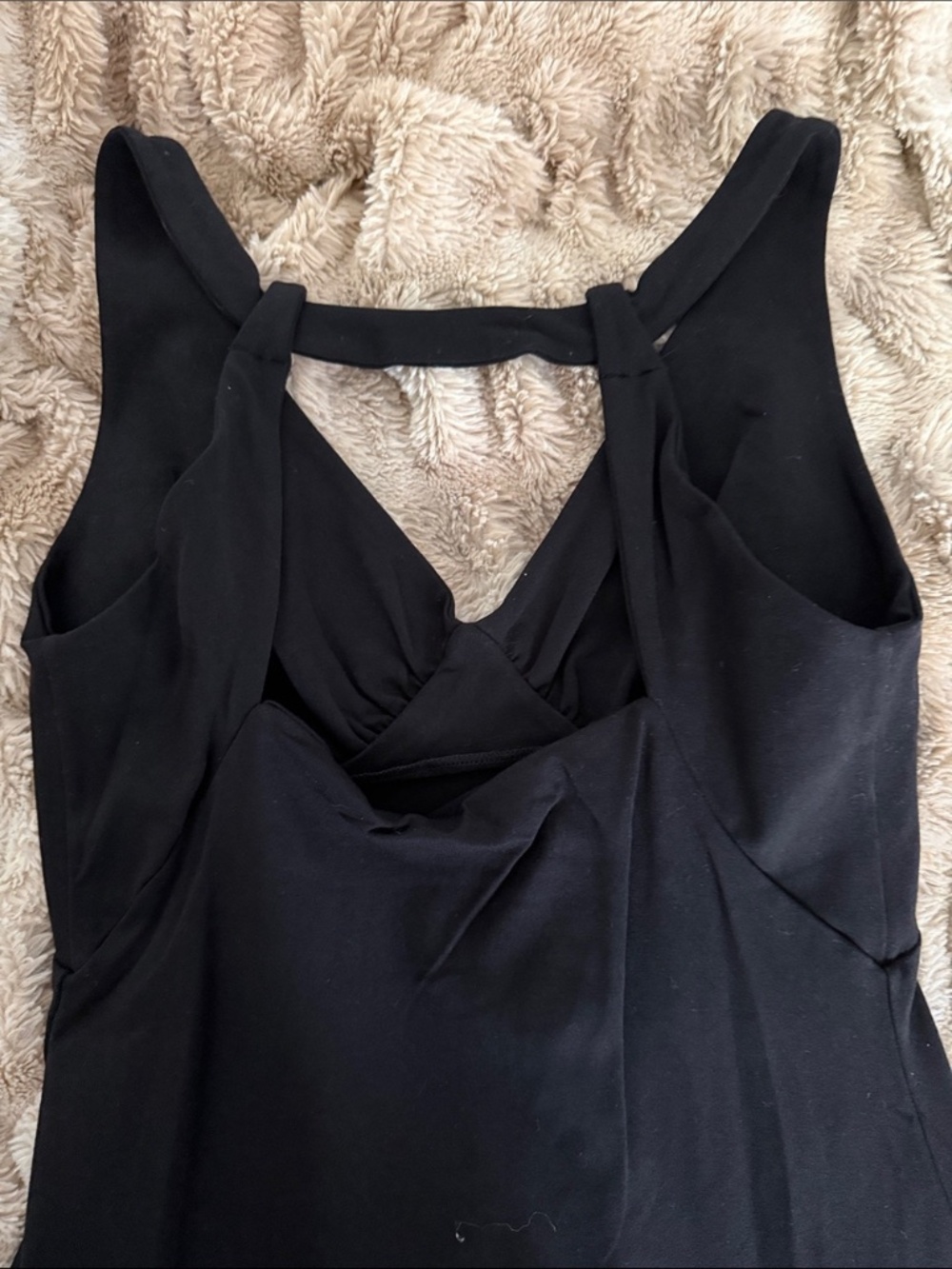 Susana Monaco LBD black medium sexy body con halter - Picture 2 of 4